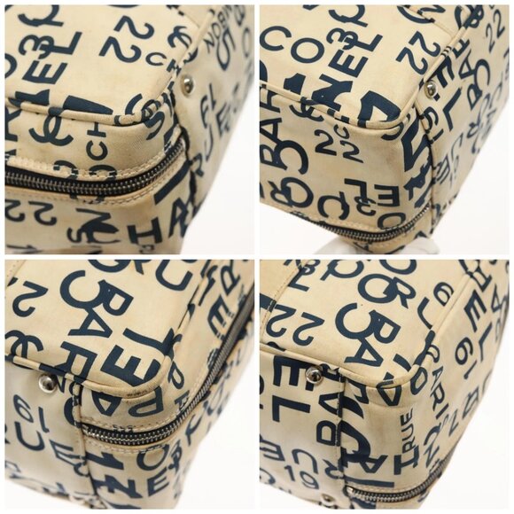 CHANEL Bysy line Tote Bag Canvas White CC Auth 141391 - Picture 14 of 16